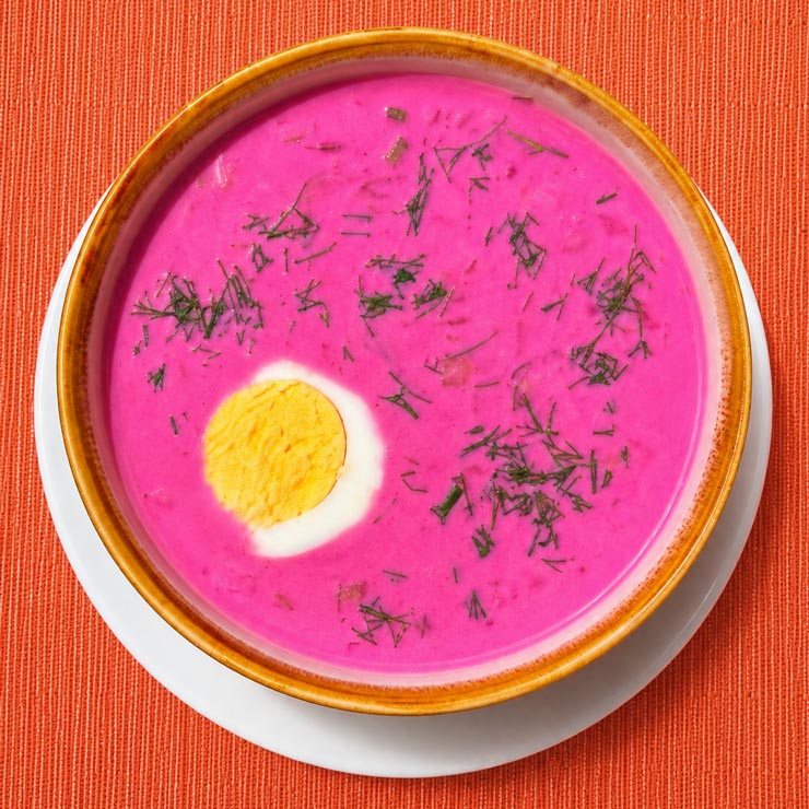 Holodnik Soup (Cold Borscht) Holodnik Soup (Cold Borscht) at Café Dacha in Sunny Isles Beach